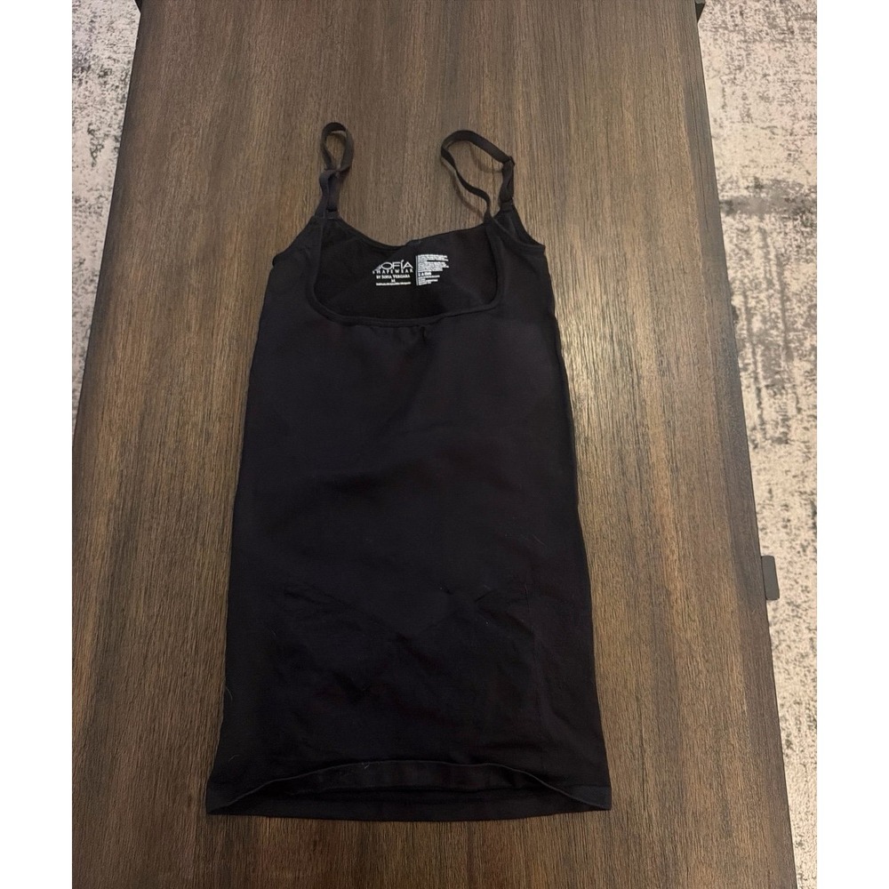Sofia Shapewear by Sofia Vergara Black Cami Tank Top Medium
